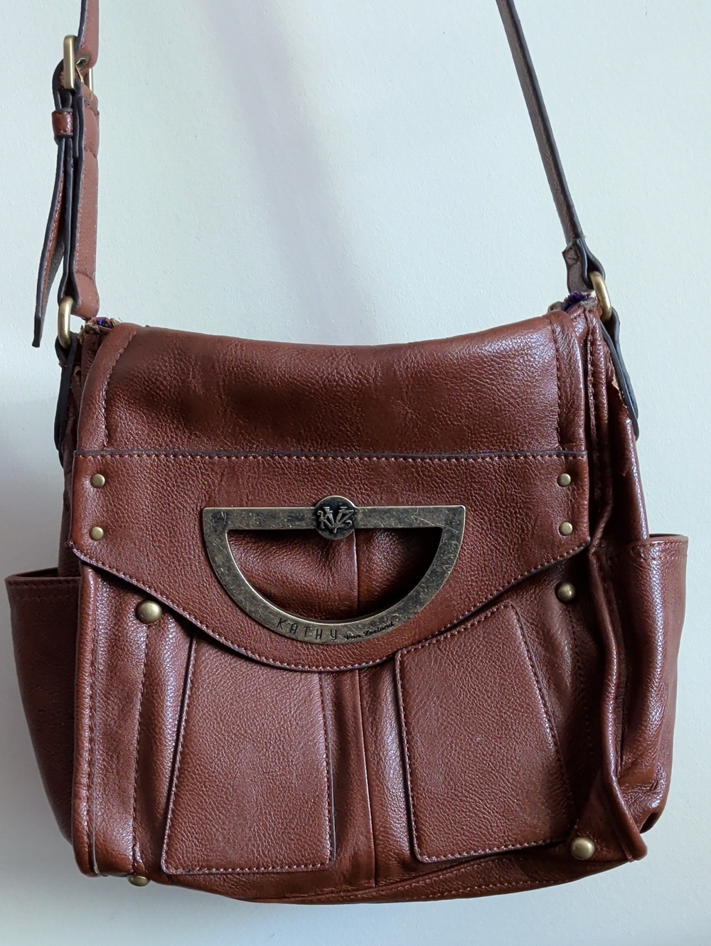 Brown Leather Crossbody Bag